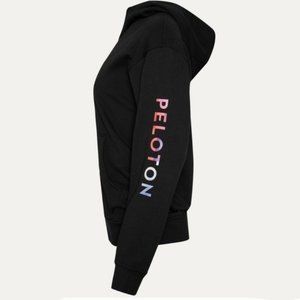 Lululemon x Peloton All Yours Zip Up Cotton Terry Hoodie in Black, Size 6
